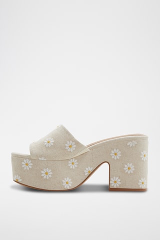 Mules à talons Valerria - Beige