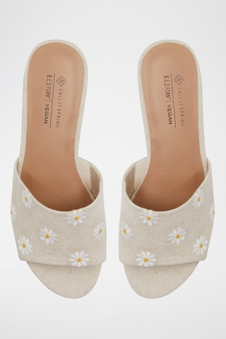 Mules à talons Valerria - Beige