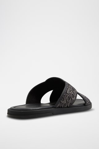 Mules en cuir Olino - Noir