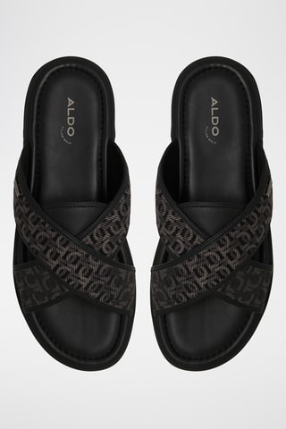 Mules en cuir Olino - Noir