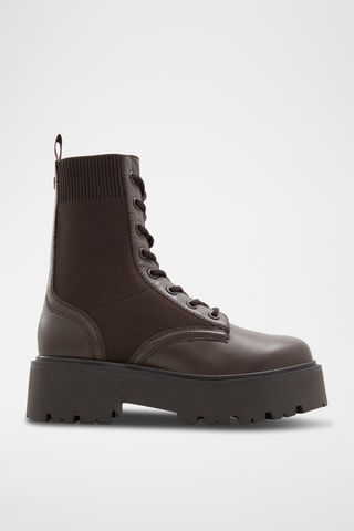 Bottines en cuir Talaleryknit - Marron