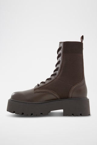 Bottines en cuir Talaleryknit - Marron