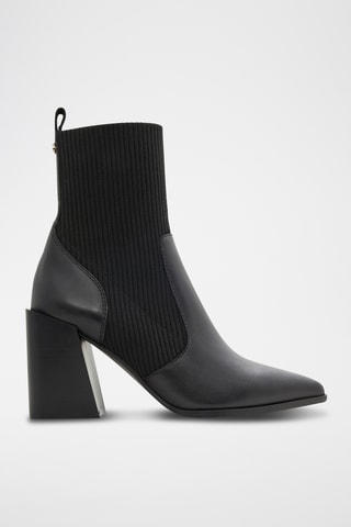 Bottines en cuir Ganina - Noir