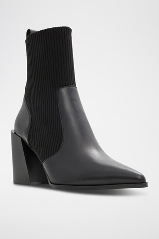 Bottines en cuir Ganina - Noir