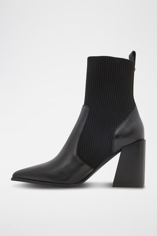 Bottines en cuir Ganina - Noir