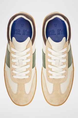 Baskets en cuir Langston - Ivoire