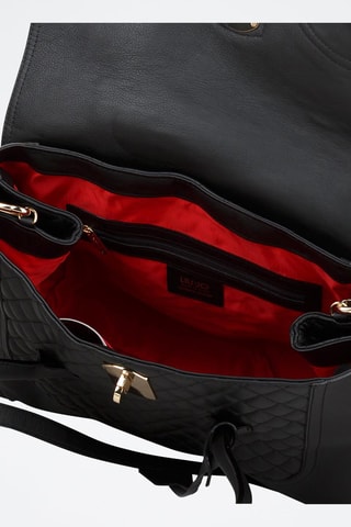 Sac shopping en cuir - Noir