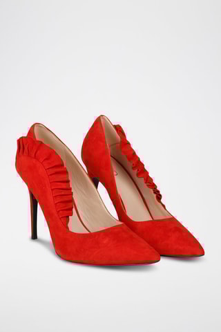 Escarpins en cuir - Rouge