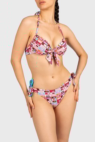 Haut de maillot push-up - Rouge