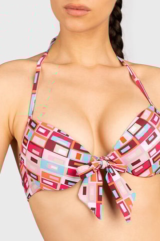 Haut de maillot push-up - Rouge