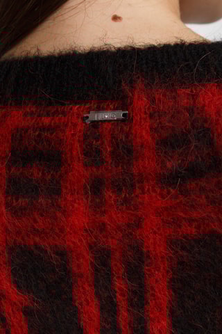 Pull en laine mérinos - Rouge