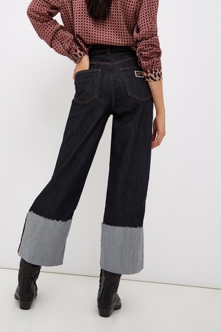 Pantalon flare - Bleu foncé