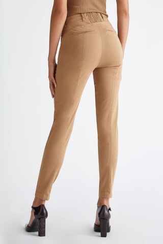 Pantalon taille haute - Beige