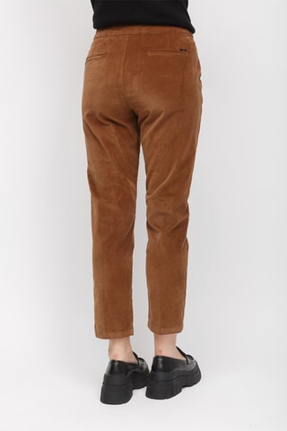 Pantalon taille haute - Marron