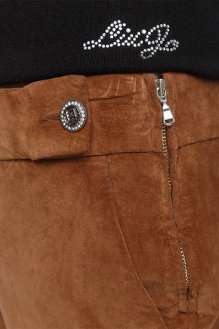 Pantalon taille haute - Marron