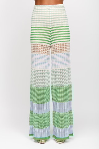 Pantalon taille haute - Vert