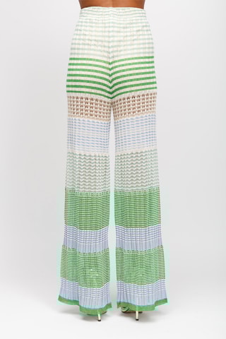 Pantalon taille haute - Vert