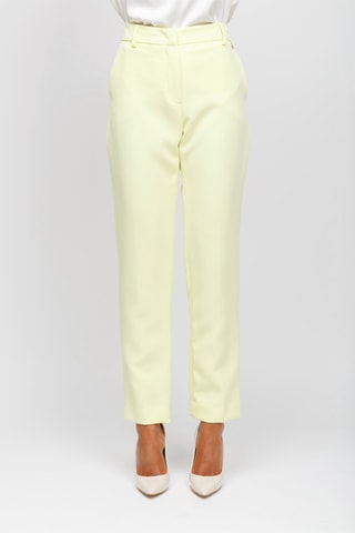 Pantalon taille haute - Jaune