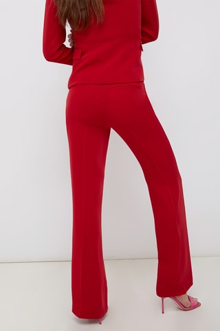 Pantalon droit - Rouge