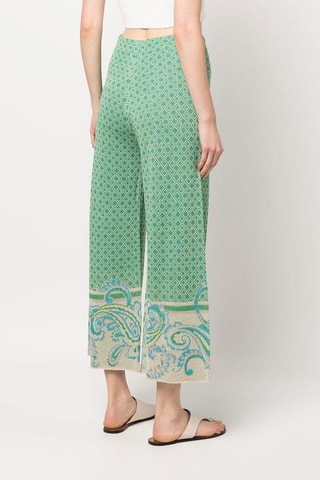 Pantalon taille haute - Vert
