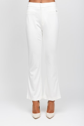 Pantalon bootcut - Blanc