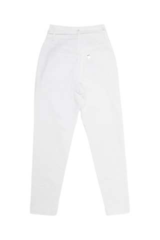 Pantalon taille haute - Blanc