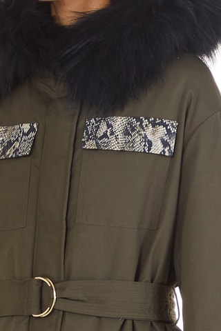 Parka à capuche - Kaki