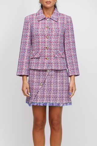 Veste en tweed - Rose