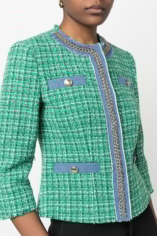 Veste en tweed - Vert