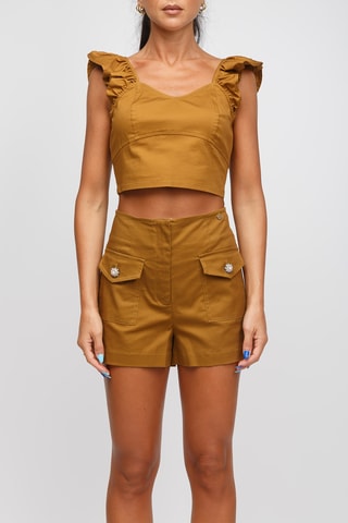 Crop top - Camel