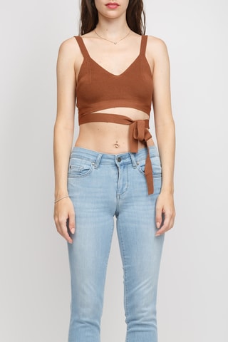 Crop top - Marron