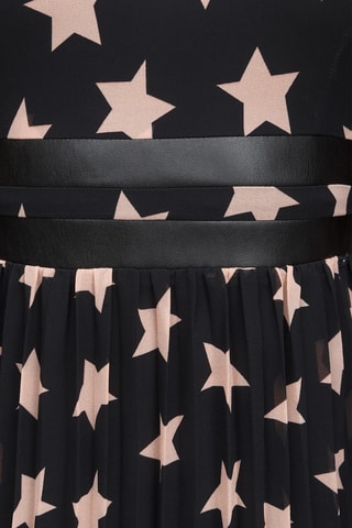 Robe longue plissée - Noir