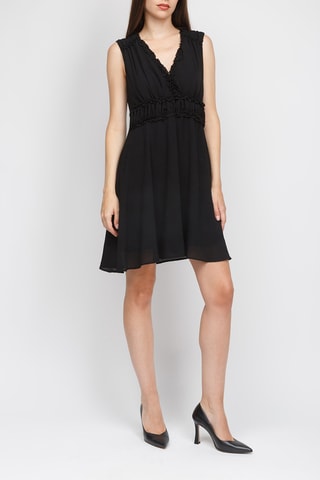 Robe courte sans manches - Noir