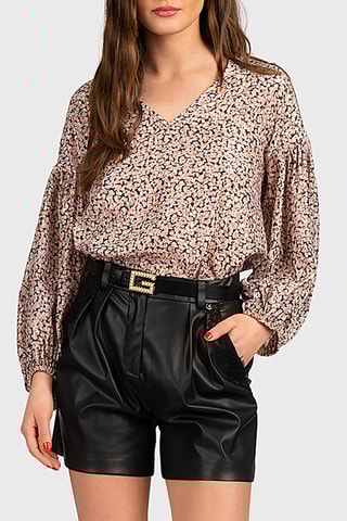Blouse - Rose et noir