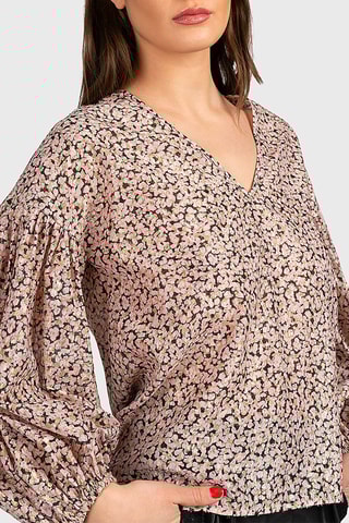 Blouse - Rose et noir