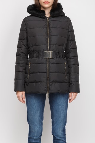 Doudoune à capuche - Noir