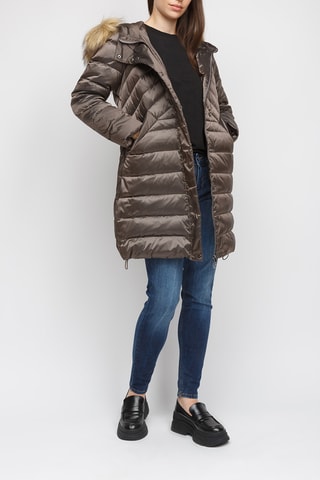 Doudoune à capuche - Marron