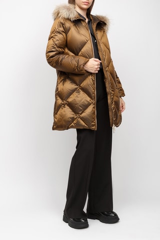 Doudoune à capuche - Marron doré