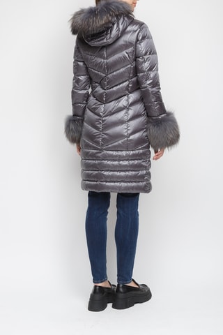 Doudoune à capuche - Gris