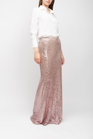 Jupe longue - Rose pailleté