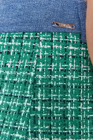 Minijupe en tweed - Vert