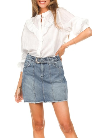 Minijupe en jean - Bleu