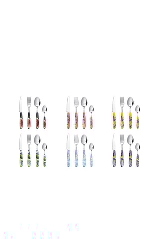 Faqueiro de aço inoxidável Kimono - 24 peças