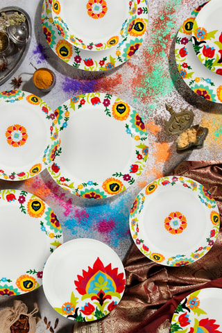 Serviço em porcelana Gipsy Flower 18 peças