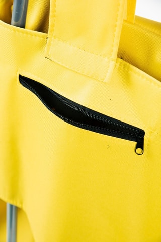 Carrinho de compras Woodstock Snoopy e os Peanuts - 28 x 36 x 96 cm - Amarelo