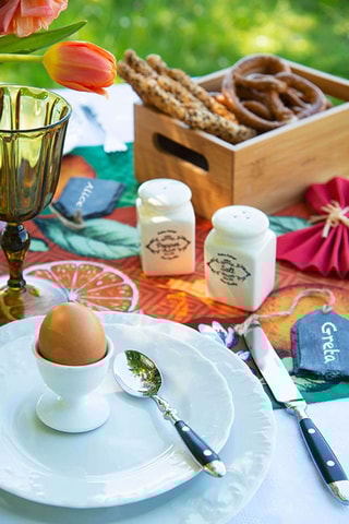 Toalha de mesa retangular Jacquard Branco - 140 x 180 cm