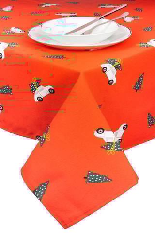 Toalha de mesa retangular Ready for Christmas - Vermelho - 140 x 180 cm