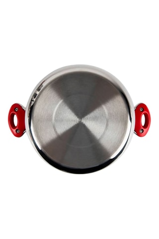 Conjunto panela e cesto em aço inoxidável - 6 l