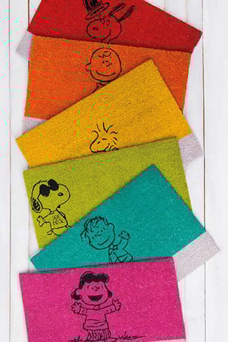 Tapete de entrada Peanuts   Amarelo e cinzento 