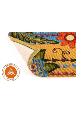 Tapete Amarelo e azul-celeste - 45 x 75 cm